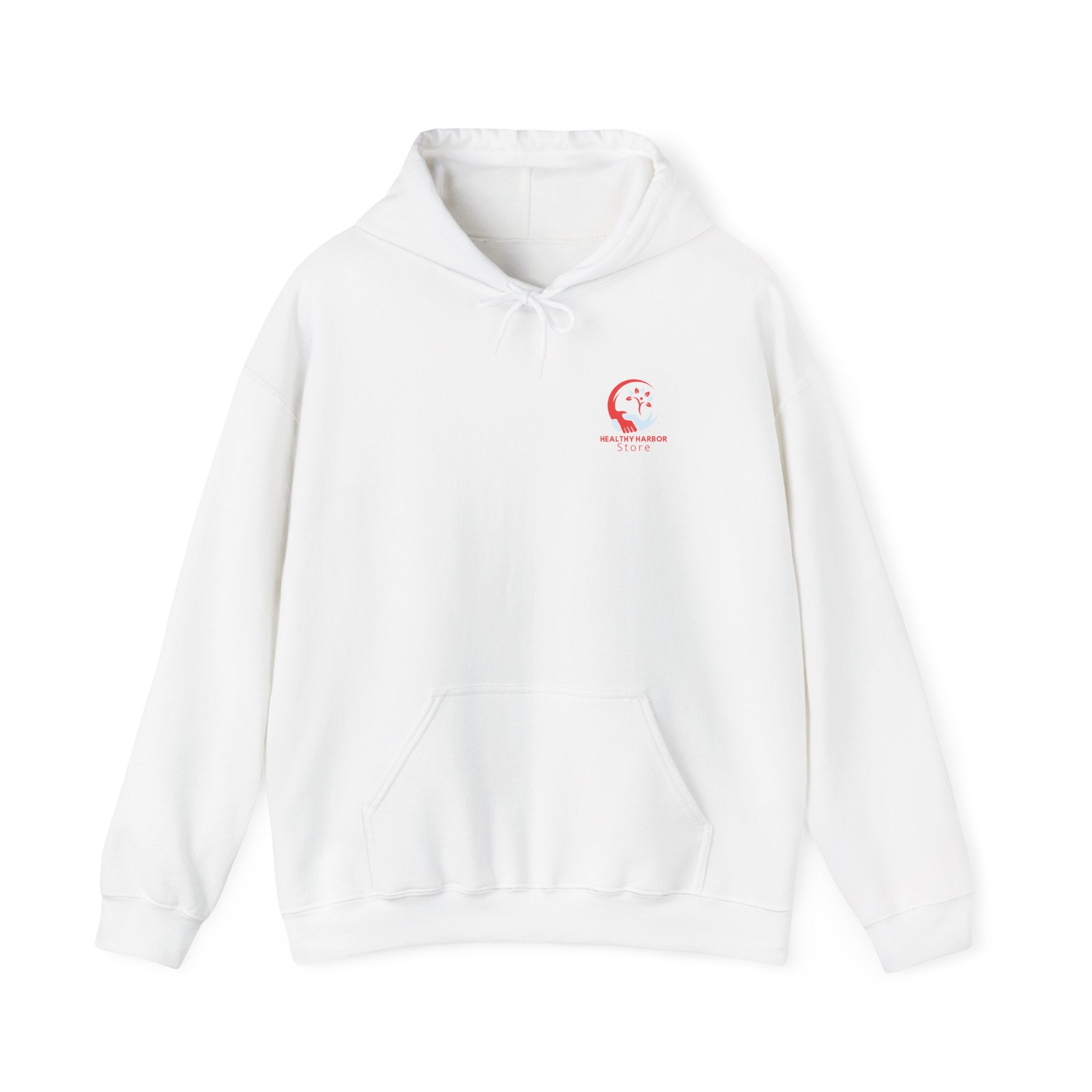 Healthy Harbor Store Hoodie — Minimal Wellness Logo Pullover