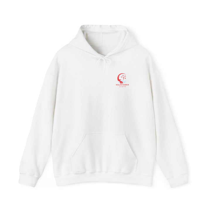 Healthy Harbor Store Hoodie — Minimal Wellness Logo Pullover