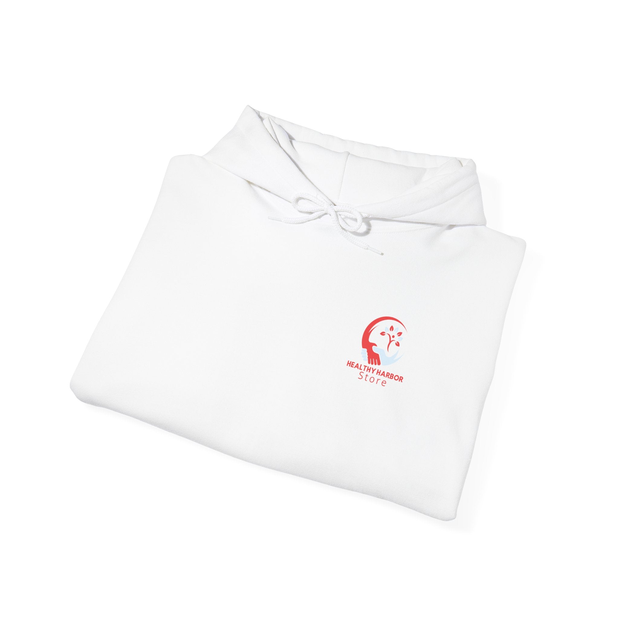 Healthy Harbor Store Hoodie — Minimal Wellness Logo Pullover