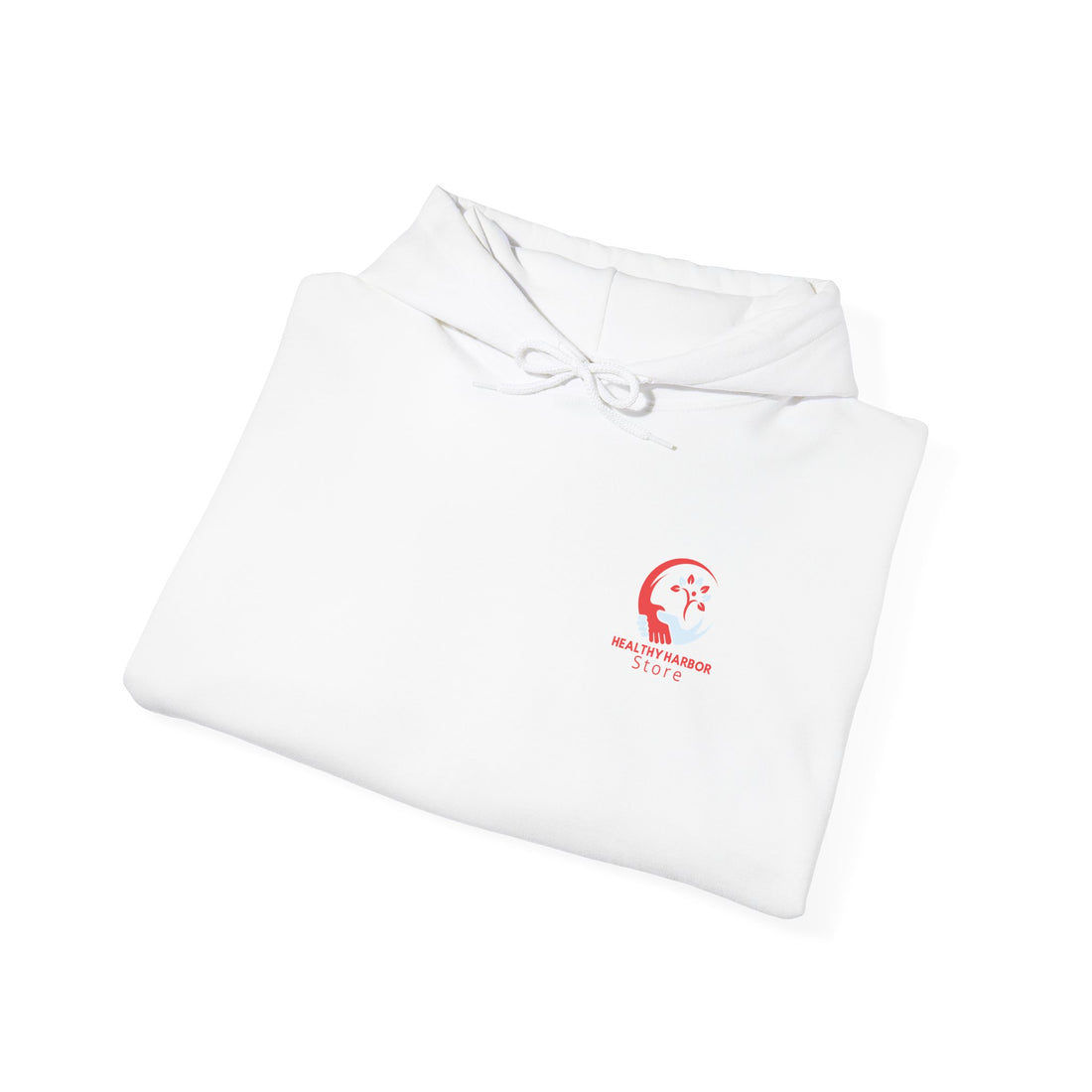 Healthy Harbor Store Hoodie — Minimal Wellness Logo Pullover