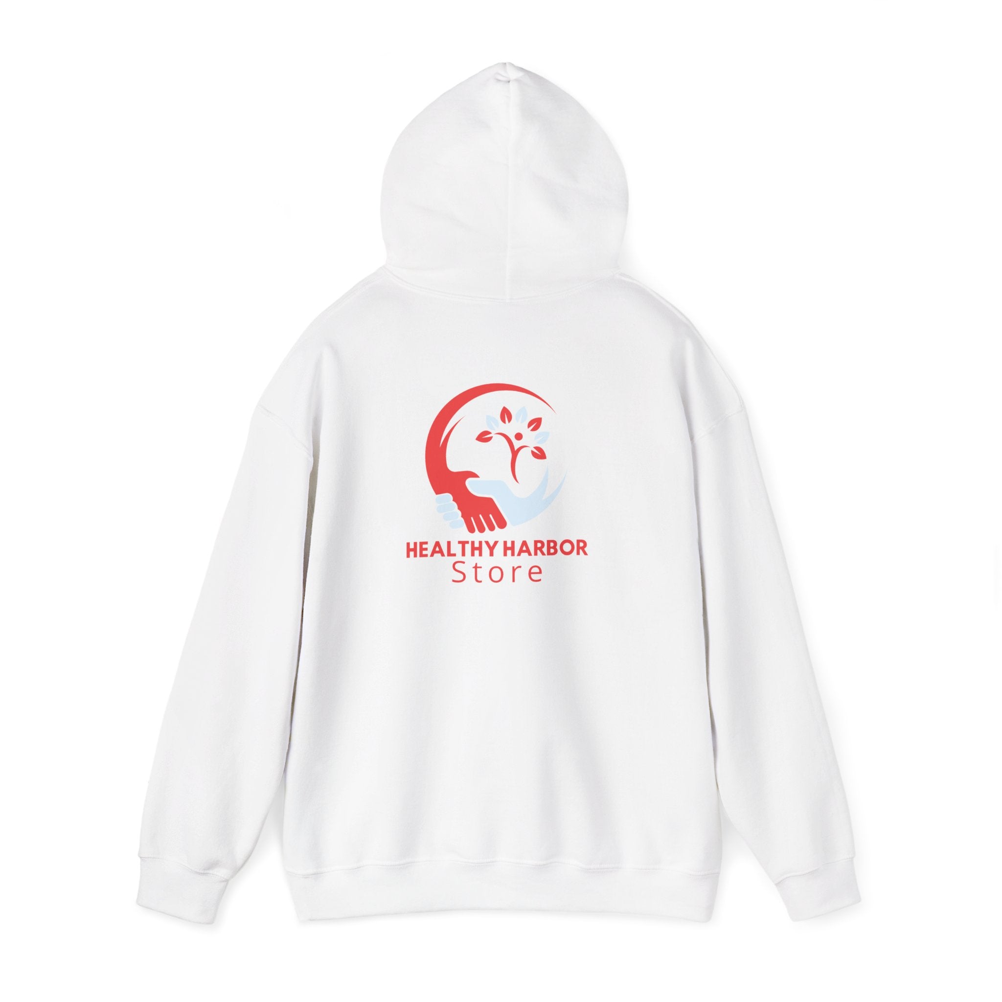 Healthy Harbor Store Hoodie — Minimal Wellness Logo Pullover