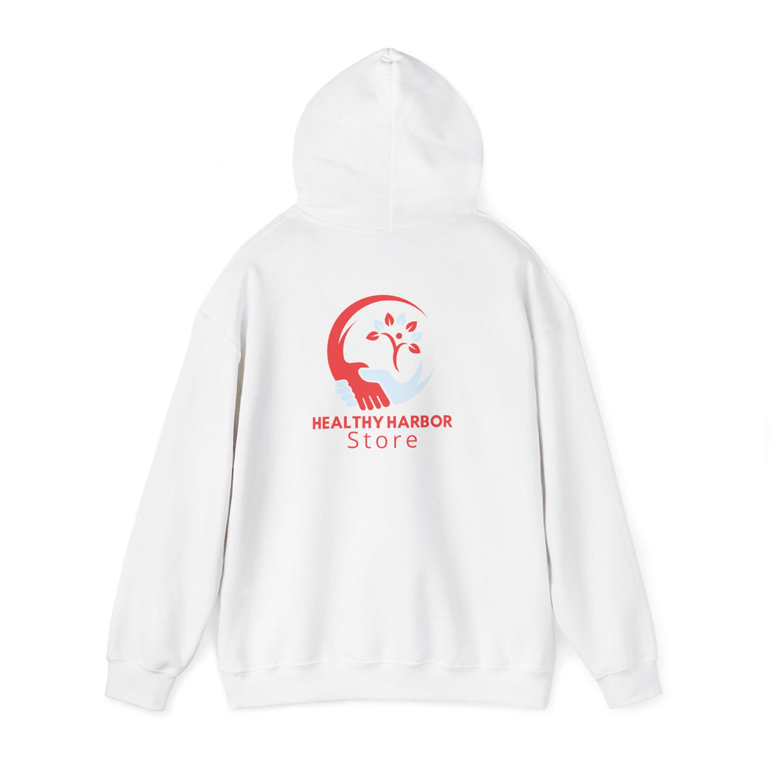 Healthy Harbor Store Hoodie — Minimal Wellness Logo Pullover