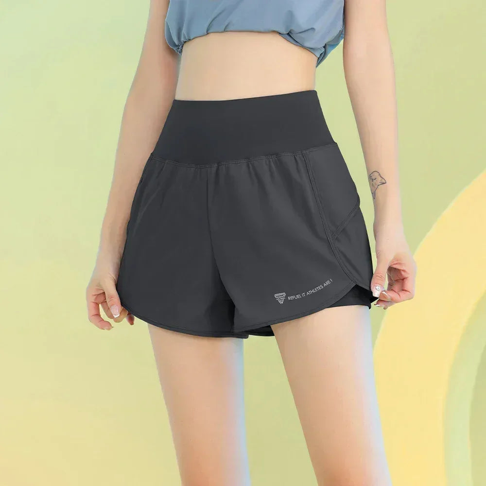 PHIGEER Women's Yoga Workout Shorts