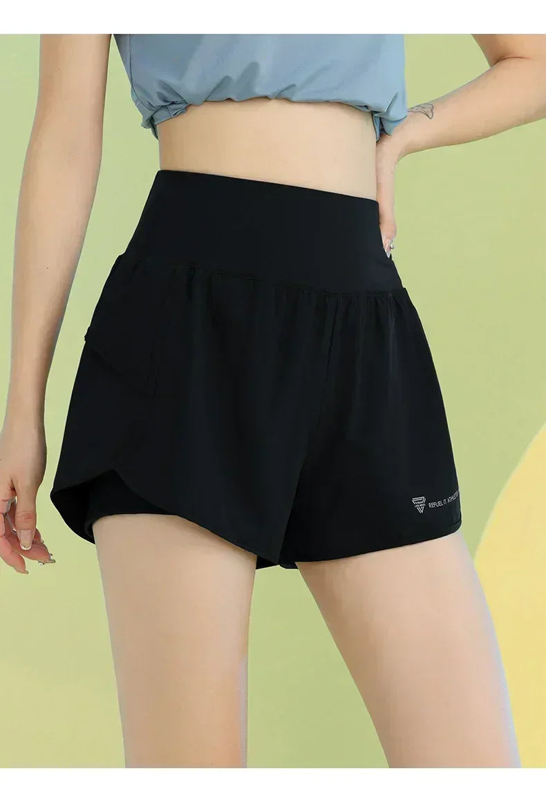 PHIGEER Women's Yoga Workout Shorts