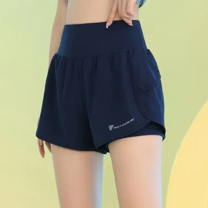 PHIGEER Women's Yoga Workout Shorts