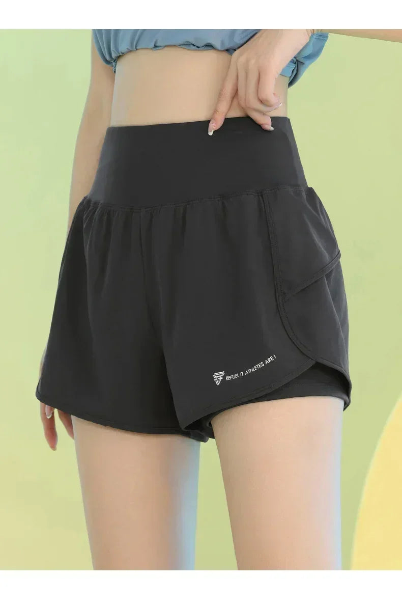 PHIGEER Women's Yoga Workout Shorts