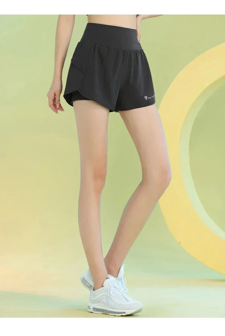 PHIGEER Women's Yoga Workout Shorts
