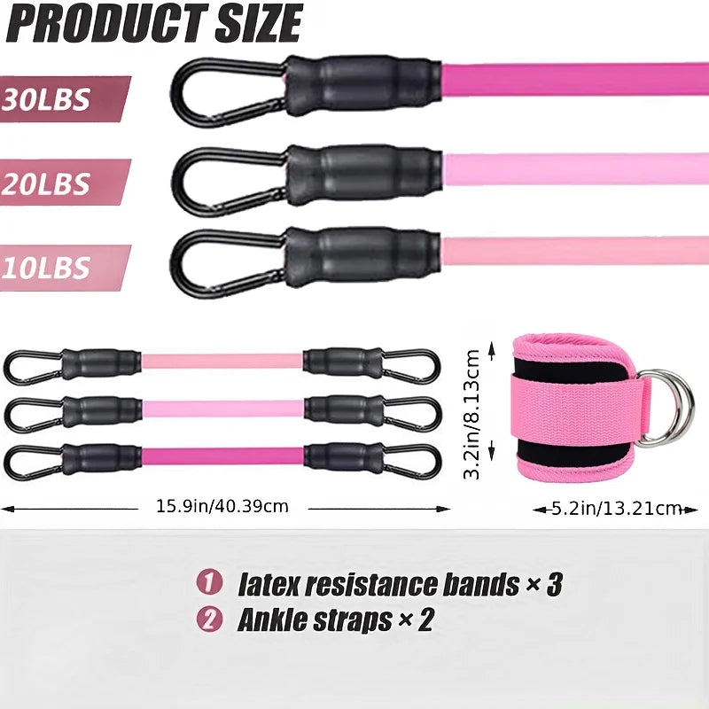 Ankle Strap Resistance Bands Set