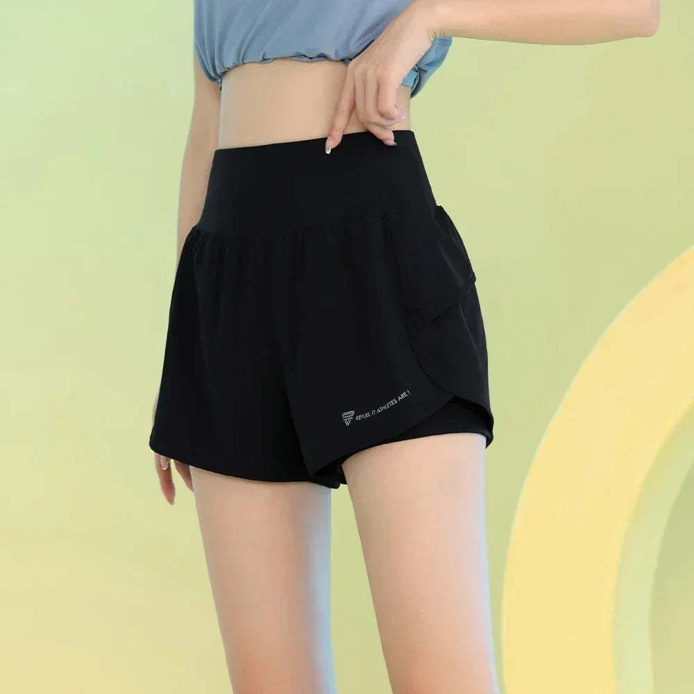 PHIGEER Women's Yoga Workout Shorts