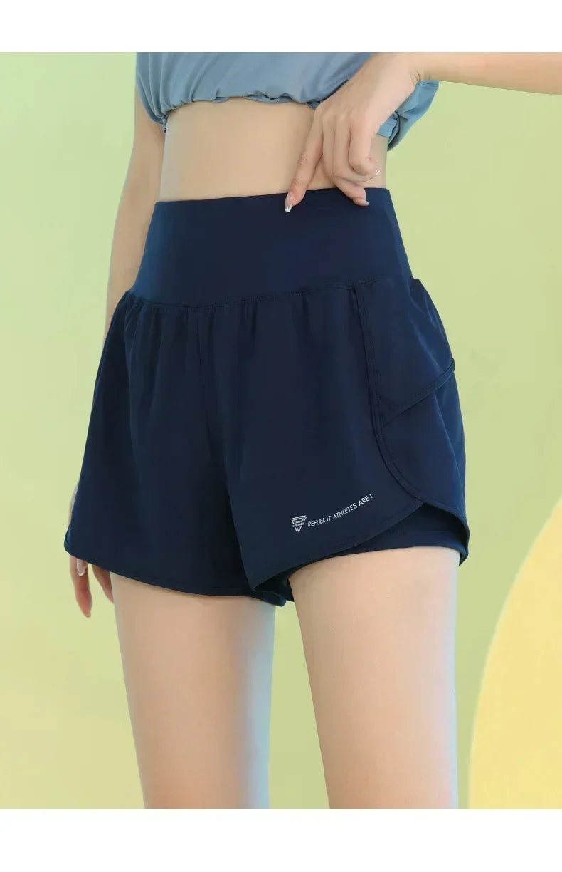 PHIGEER Women's Yoga Workout Shorts