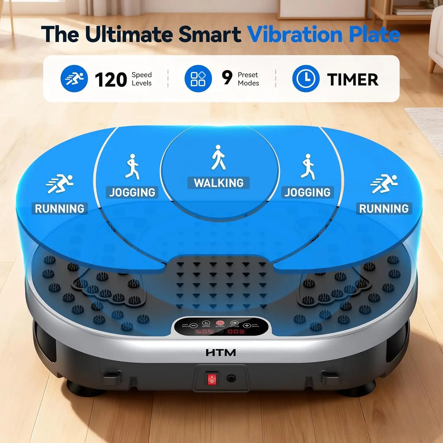 Vibration Plate Exercise Machine with 9 Programs