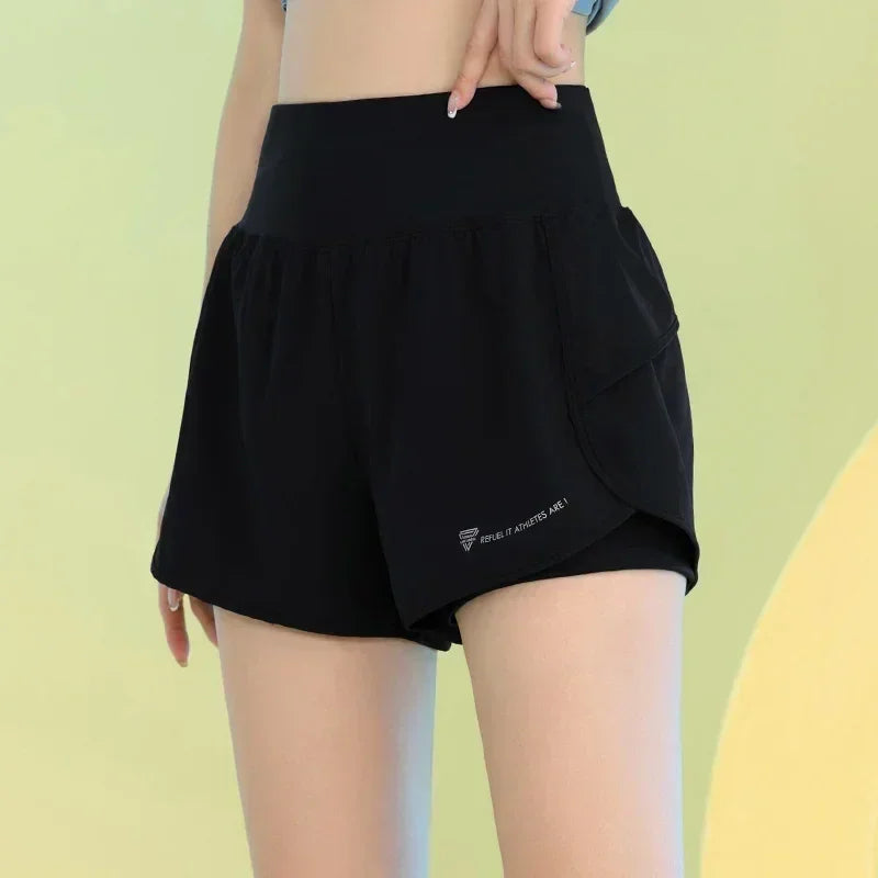 PHIGEER Women's Yoga Workout Shorts