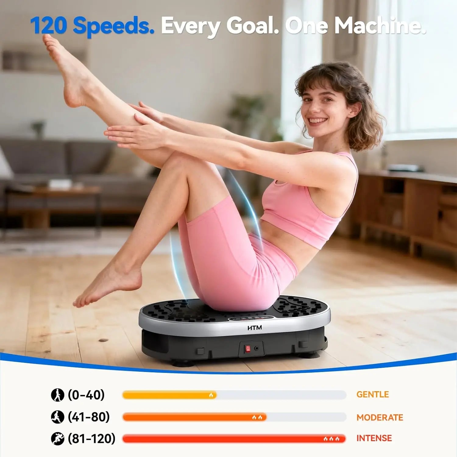 Vibration Plate Exercise Machine with 9 Programs