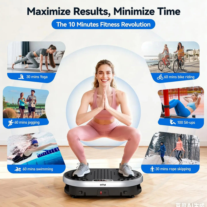 Vibration Plate Exercise Machine with 9 Programs
