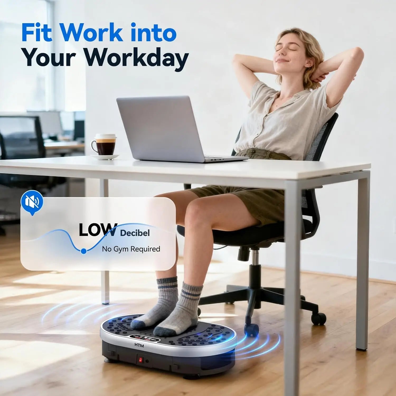 Vibration Plate Exercise Machine with 9 Programs