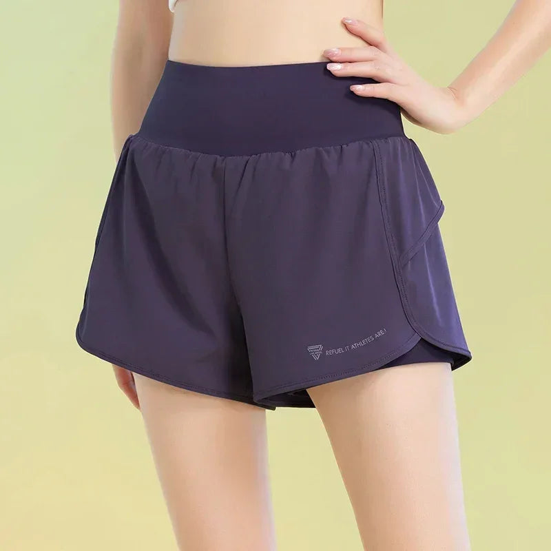 PHIGEER Women's Yoga Workout Shorts