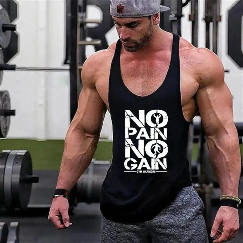 Men's Cotton Bodybuilding Stringer Tank Top