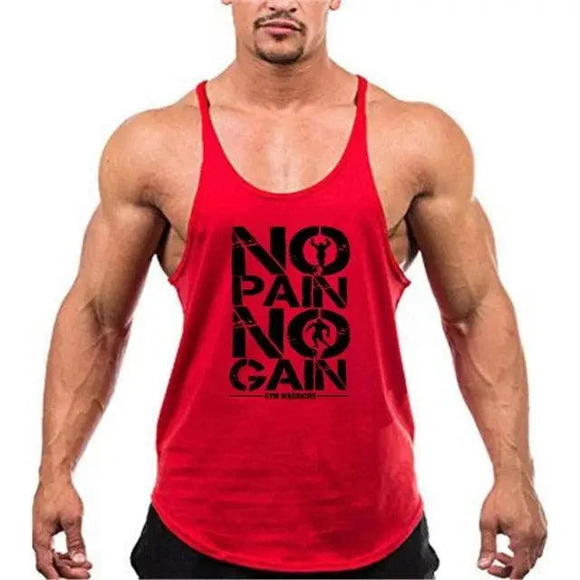 Men's Cotton Bodybuilding Stringer Tank Top