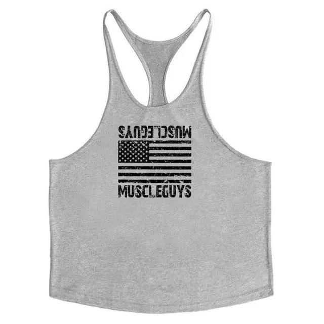 Men's Cotton Bodybuilding Stringer Tank Top
