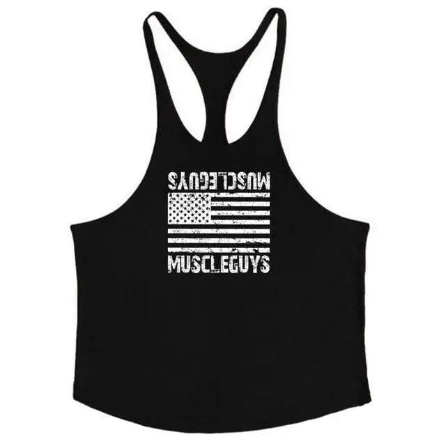 Men's Cotton Bodybuilding Stringer Tank Top