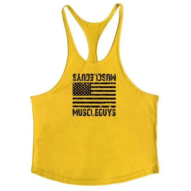 Men's Cotton Bodybuilding Stringer Tank Top