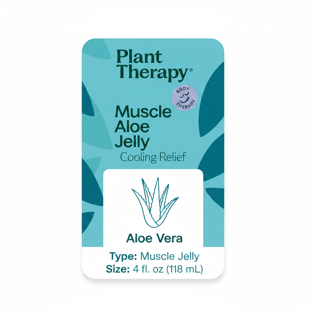 Plant Therapy Muscle Aloe Jelly – Cooling Relief, 4 fl oz
