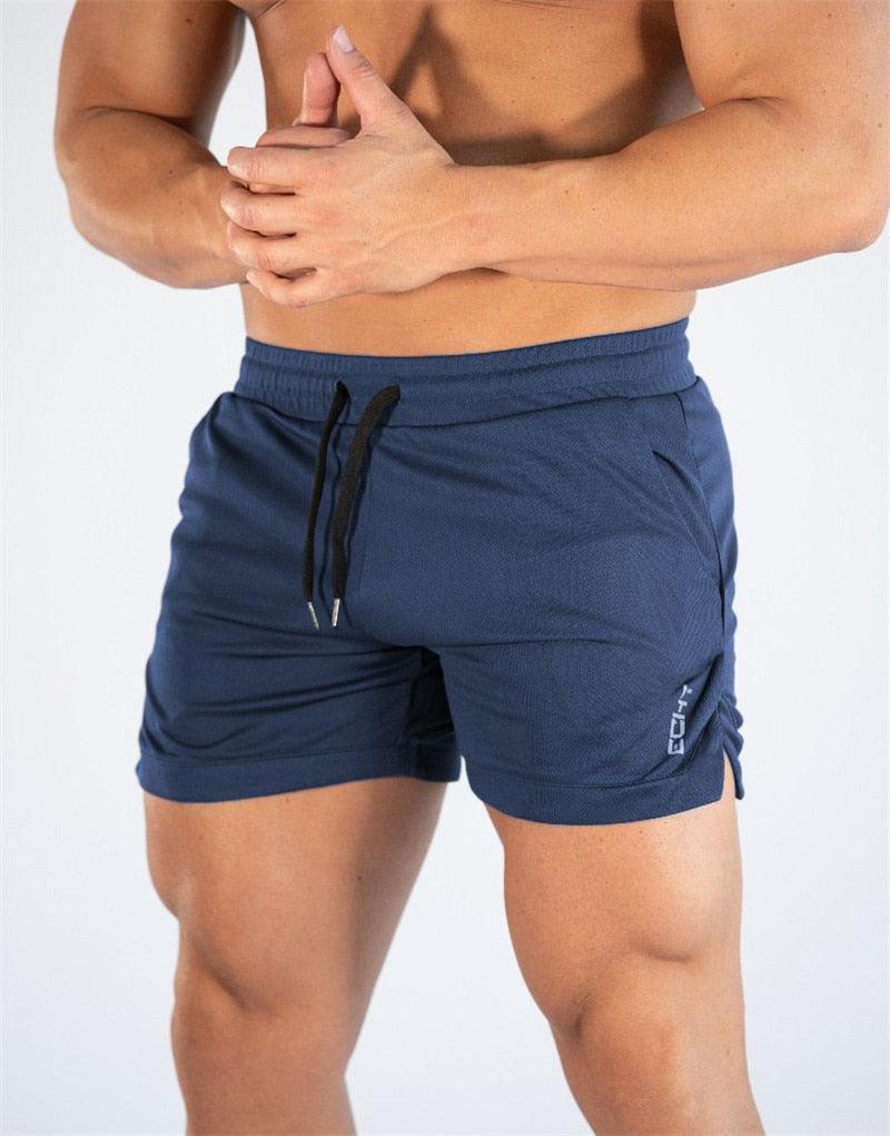 Men's Gym Training Shorts Men Sports Casual Clothing Fitness Workout Running Grid quick-drying compression Shorts Athletics Quick Dry Active Running Bodybuilding Shorts with Pockets