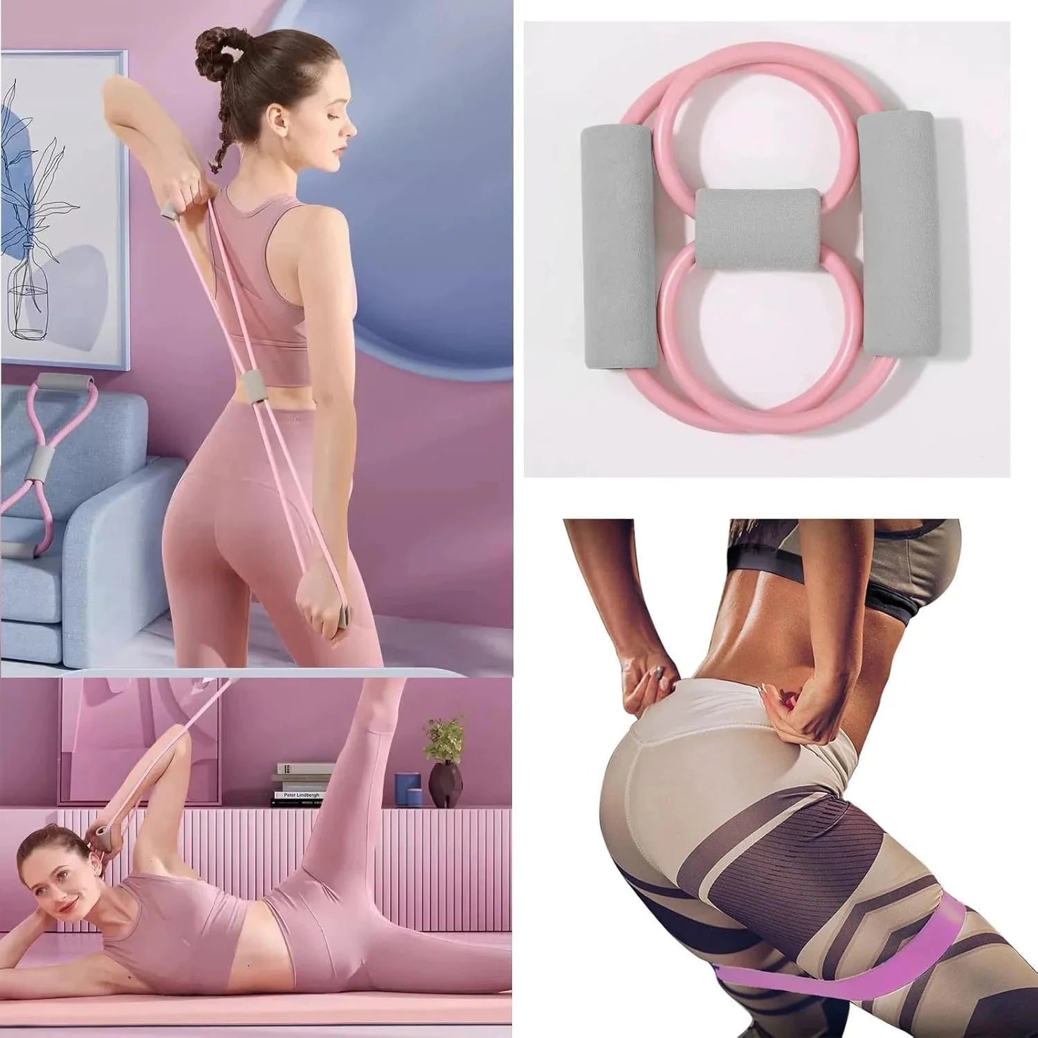 Pilates Ball & Ring Set – 7-Piece Core Kit